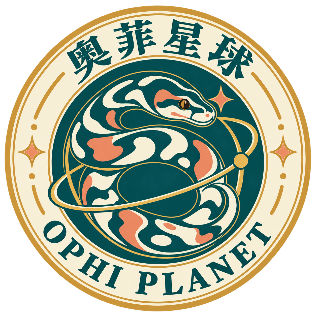 奧菲星球 Ophi Planet 圓形標誌